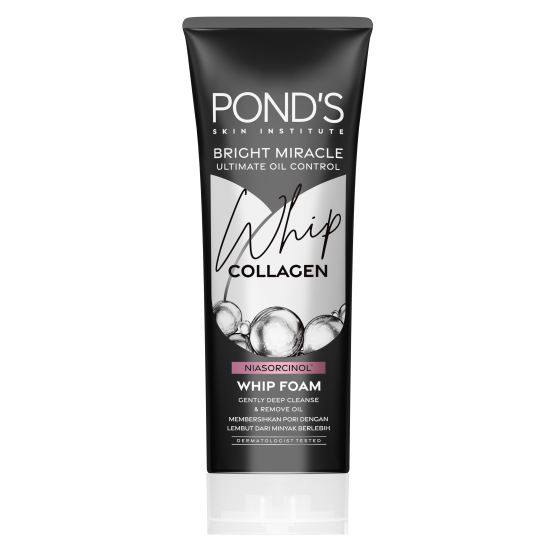 Pond's Bright Miracle Whip Oil Control Collagen Facial Foam 100g